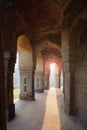 Muhammad Shah SayyidÃ¢â¬â¢s Tomb, view from colonnade inside Royalty Free Stock Photo